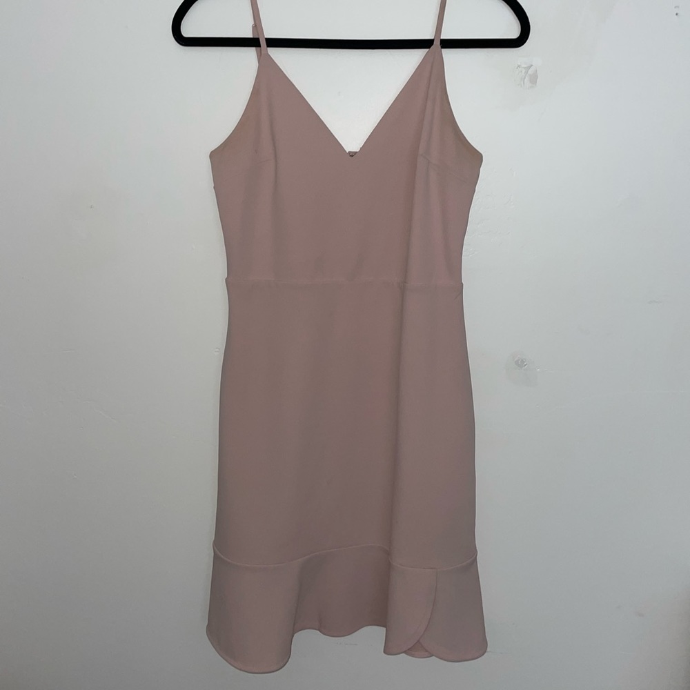 Blush Pink Mini Dress